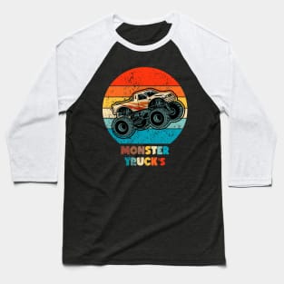 Vintage Monster truck Baseball T-Shirt